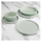 Assiette plate vert printanier Olympia Cavolo 180mm (lot de 6)