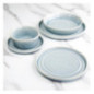 Bols ronds bleu cristallin Olympia Cavolo 143mm (lot de 6)