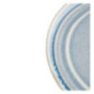 Assiette plate bleu cristallin Olympia Cavolo 18 cm (Lot de 6)