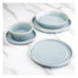 Assiette plate bleu cristallin Olympia Cavolo 270mm (lot de 4)