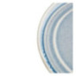 Assiette plate bleu cristallin Olympia Cavolo 270mm (lot de 4)