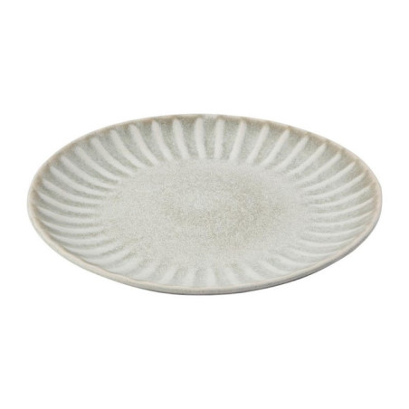Assiettes plates Olympia Corallite grises 280 mm (lot de 6)