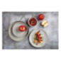 Assiettes plates Olympia Corallite grises 280 mm (lot de 6)