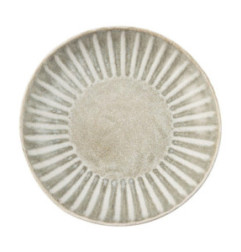 Assiettes plates Olympia Corallite grises 205 mm (lot de 6)