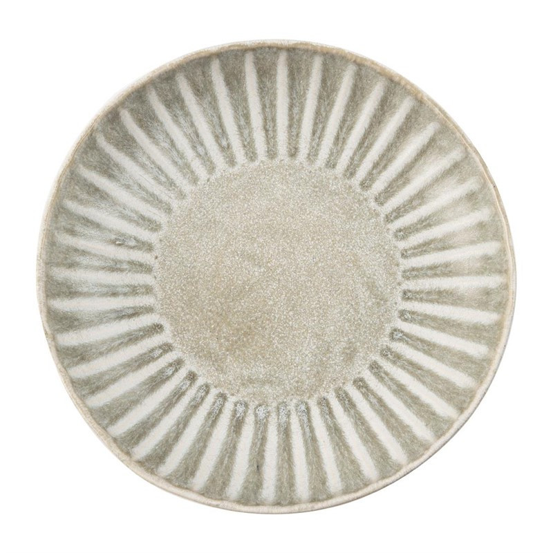 Assiettes plates Olympia Corallite grises 205 mm (lot de 6)