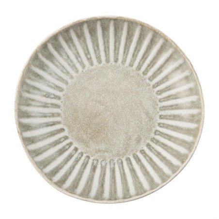 Assiettes plates Olympia Corallite grises 205 mm (lot de 6)