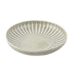 Assiettes calottes Olympia Corallite grises 220mm (lot de 6)