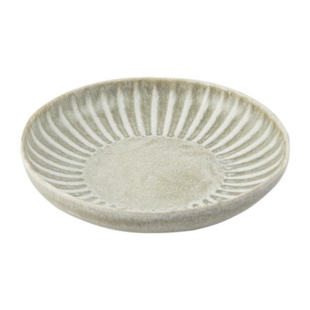 Assiettes calottes Olympia Corallite grises 220mm (lot de 6)