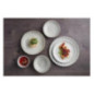 Assiettes calottes Olympia Corallite grises 220mm (lot de 6)