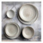 Assiettes calottes Olympia Corallite grises 220mm (lot de 6)