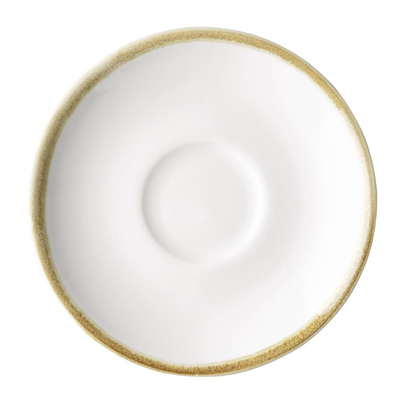 Soucoupes couleur craie pour tasses à espresso Olympia Kiln 115mm (lot de 6)