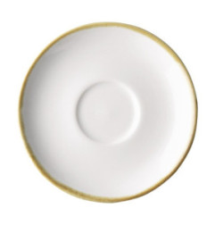 Soucoupes couleur craie pour tasses à espresso Olympia Kiln 140mm (lot de 6)