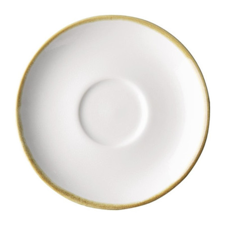Soucoupes couleur craie pour tasses à espresso Olympia Kiln 140mm (lot de 6)