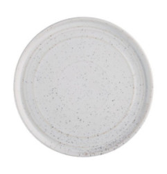 Assiettes plates rondes Olympia Cavolo blanc moucheté 220mm (lot de 6)