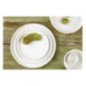 Assiettes plates rondes Olympia Cavolo blanc moucheté 220mm (lot de 6)