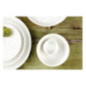 Assiettes plates rondes Olympia Cavolo blanc moucheté 220mm (lot de 6)
