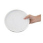 Assiettes plates rondes Olympia Cavolo blanc moucheté 220mm (lot de 6)