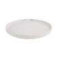 Assiettes plates rondes Olympia Cavolo blanc moucheté 270mm (lot de 4)
