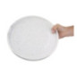 Assiettes plates rondes Olympia Cavolo blanc moucheté 270mm (lot de 4)