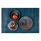 Bols plats ronds irisés Olympia Cavolo 143mm (lot de 6)