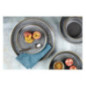 Assiettes plates rondes Olympia Cavolo anthracite 270mm (lot de 4)