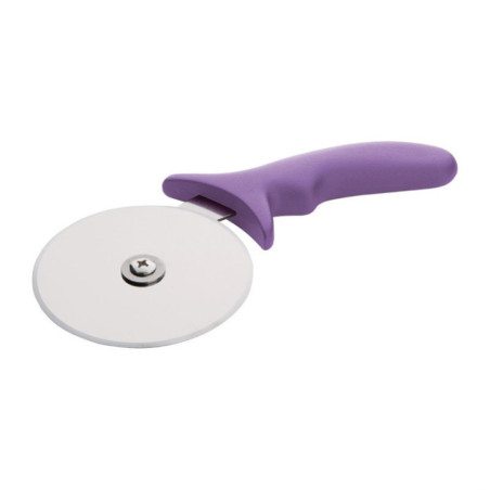 Roulette à pizza code couleur violet allergènes Hygiplas 102mm