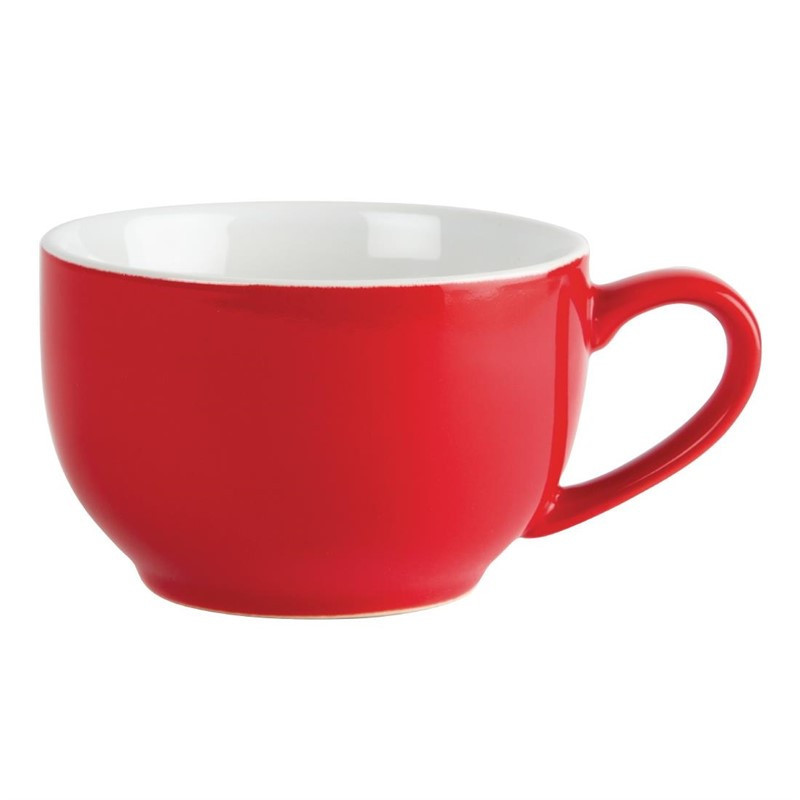 Tasse à café Olympia rouge 228ml (Lot de 12)