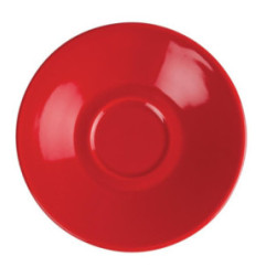 Soucoupe pour tasse espresso Olympia rouge  (Lot de 12)