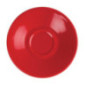 Soucoupe pour tasse espresso Olympia rouge  (Lot de 12)
