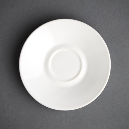 Soucoupe pour tasse espresso Olympia blanche  (Lot de 12)