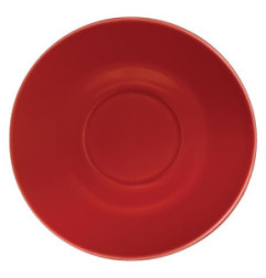 Soucoupe pour tasses 228ml et 340ml Olympia rouge (Lot de 12)