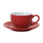Soucoupe pour tasses 228ml et 340ml Olympia rouge (Lot de 12)