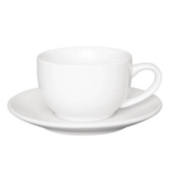 Soucoupe pour tasses 228ml et 340ml Olympia blanche (Lot de 12)