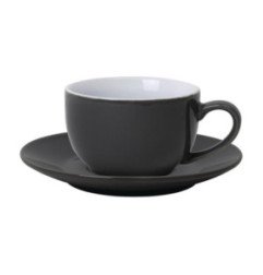 Soucoupe pour tasses 228ml et 340ml Olympia grise (Lot de 12)