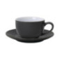 Soucoupe pour tasses 228ml et 340ml Olympia grise (Lot de 12)
