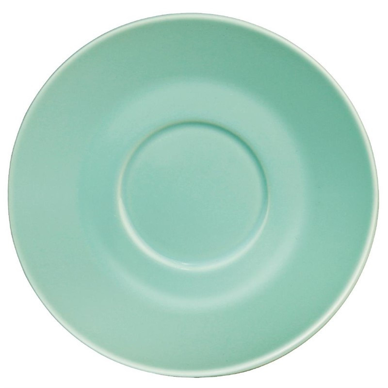 Soucoupe pour tasses 228ml et 340ml Olympia verte (Lot de 12)