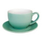 Soucoupe pour tasses 228ml et 340ml Olympia verte (Lot de 12)