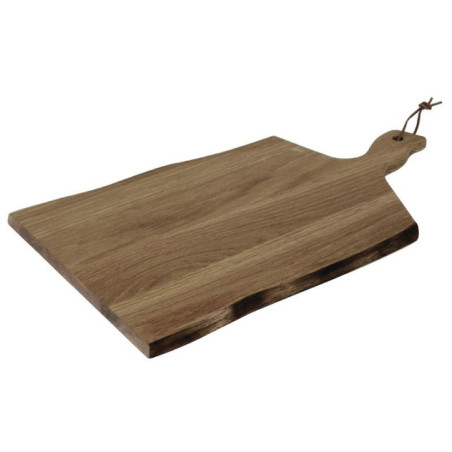 Grande planche en acacia bords ondulés Olympia 355x250x15mm manche 85mm