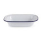 Plat de service rectangulaire acier émaillé Olympia 280x190x55mm lot de 6