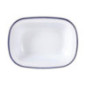 Plat de service rectangulaire acier émaillé Olympia 280x190x55mm lot de 6