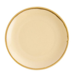 Assiette plate ronde couleur sable Olympia Kiln 280mm (Lot de 4)