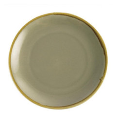 Assiette plate ronde couleur mousse Olympia Kiln 280mm