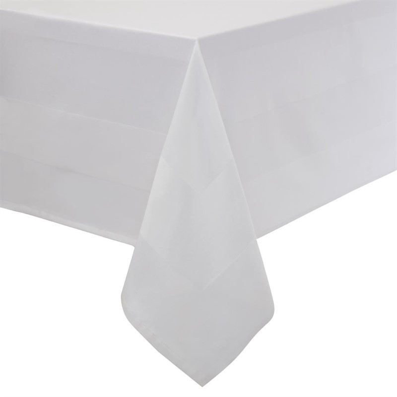 Nappe blanche bande de satin Mitre Luxury 910 x 910mm