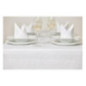 Nappe blanche bande de satin Mitre Luxury 1370 x 1370mm