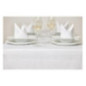 Nappe blanche bande de satin Mitre Luxury 1370 x 1780mm