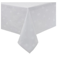 Nappe carrée blanche feuilles de lierre Mitre Luxury Luxor 1350 x 1350mm