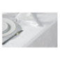 Nappe carrée blanche feuilles de lierre Mitre Luxury Luxor 1350 x 1350mm