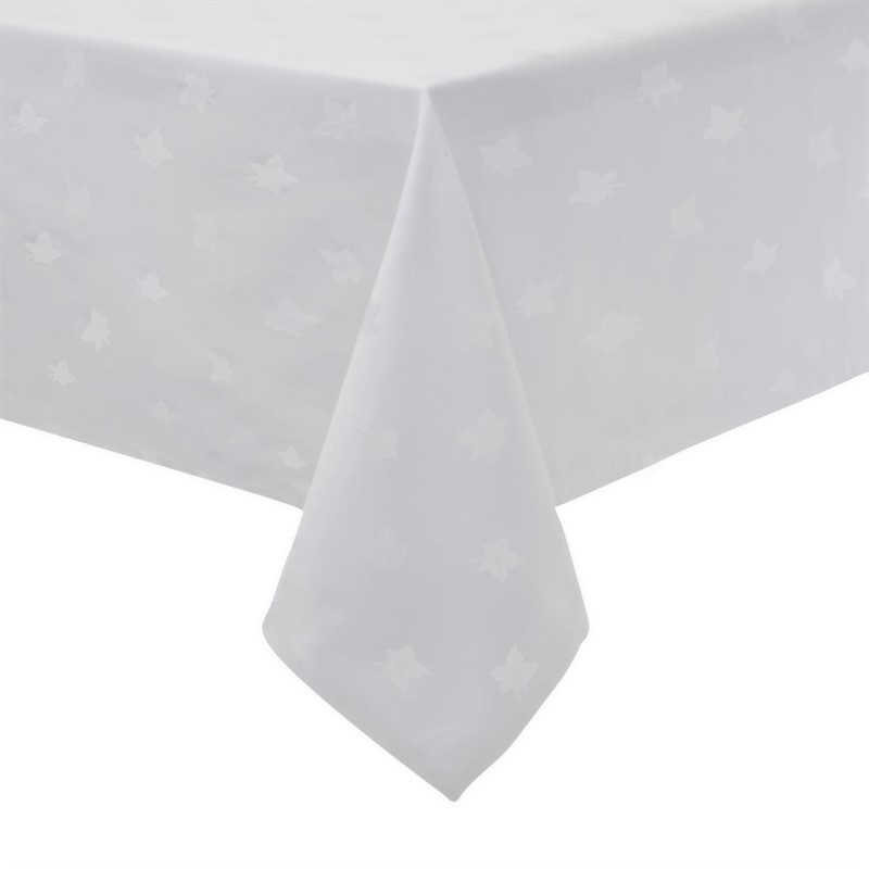 Nappe rectangulaire blanche feuilles de lierre Mitre Luxury Luxor 1350 x 1780mm