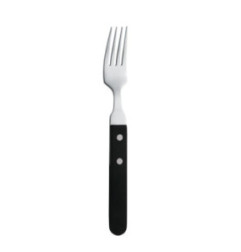 Fourchette à steak Amefa manche noir 196mm (Lot de 12)