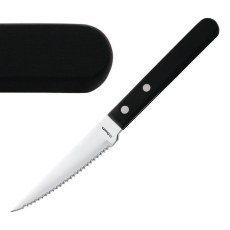 Couteau à steak Amefa manche noir 217mm